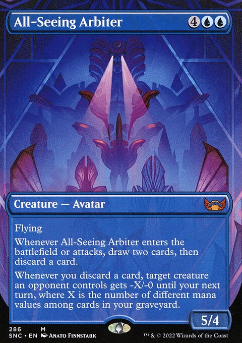 All-Seeing Arbiter (Borderless Alternate Art) [Streets of New Capenna]