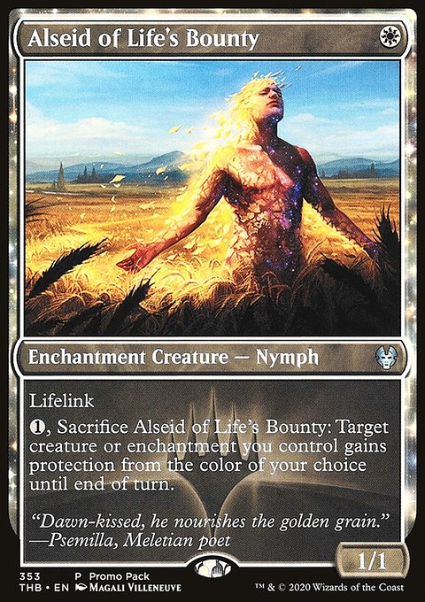 Alseid of Life's Bounty (Promo Pack) [Theros Beyond Death Promos]