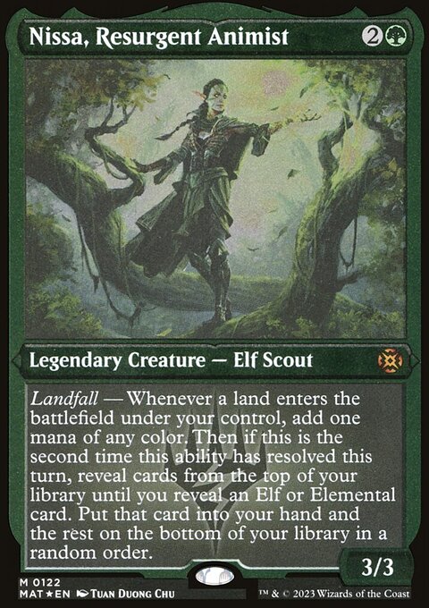 Nissa, Resurgent Animist (Foil Etched) [March of the Machine: The Aftermath]