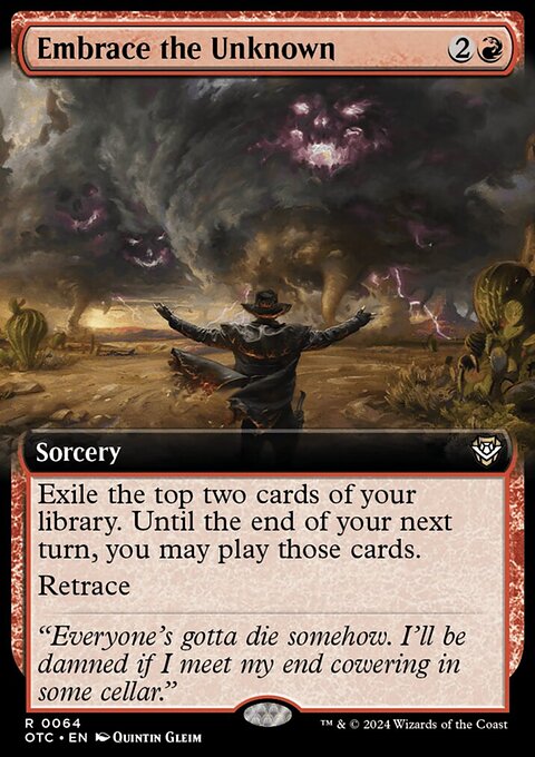 Embrace the Unknown (Extended Art) [Outlaws of Thunder Junction Commander]