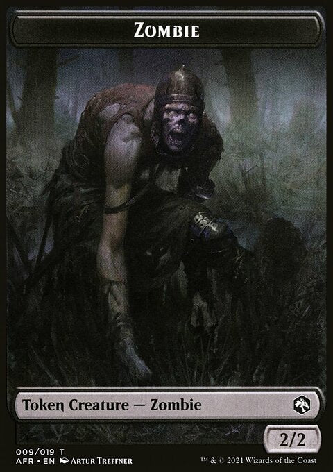 Zombie // Dog Illusion Double-Sided Token [Dungeons & Dragons: Adventures in the Forgotten Realms Tokens]