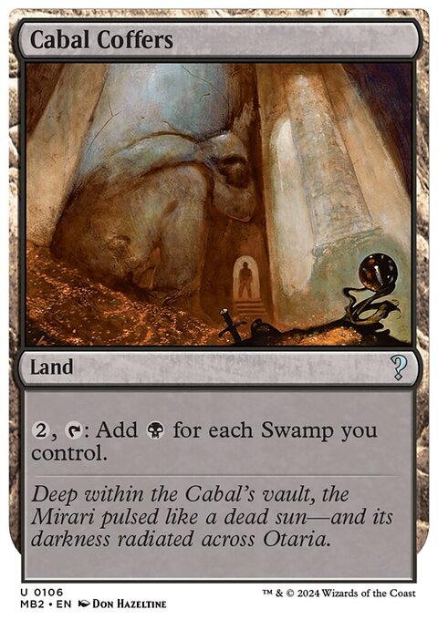 Cabal Coffers (White Border) [Mystery Booster 2]