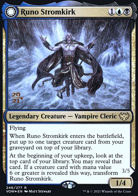 Runo Stromkirk // Krothuss, Lord of the Deep [Innistrad: Crimson Vow Prerelease Promos]