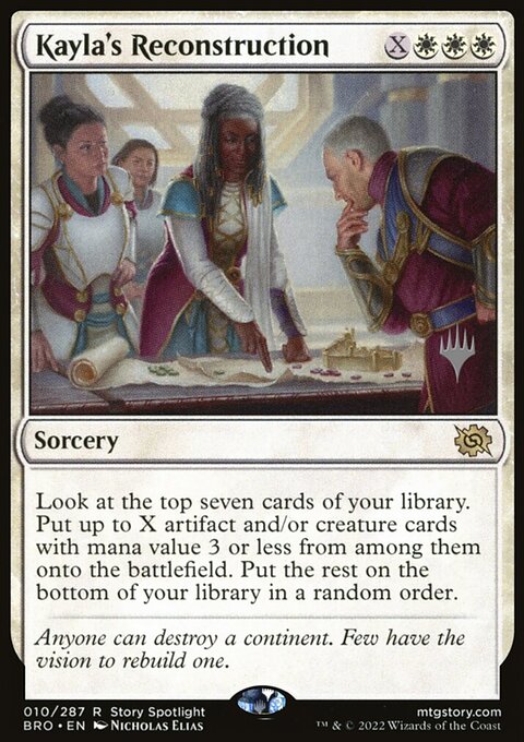Kayla's Reconstruction [The Brothers' War Prerelease Promos]