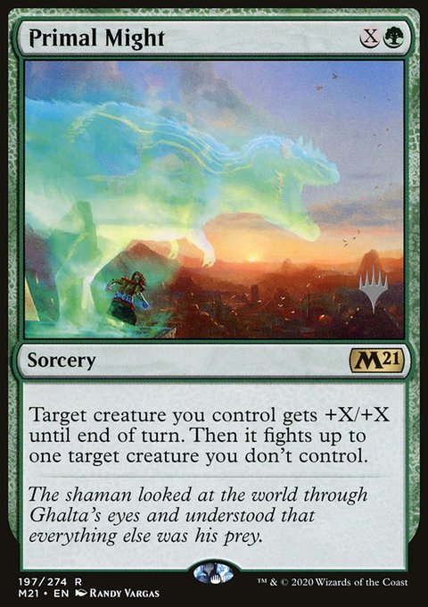 Primal Might [Core Set 2021 Prerelease Promos]