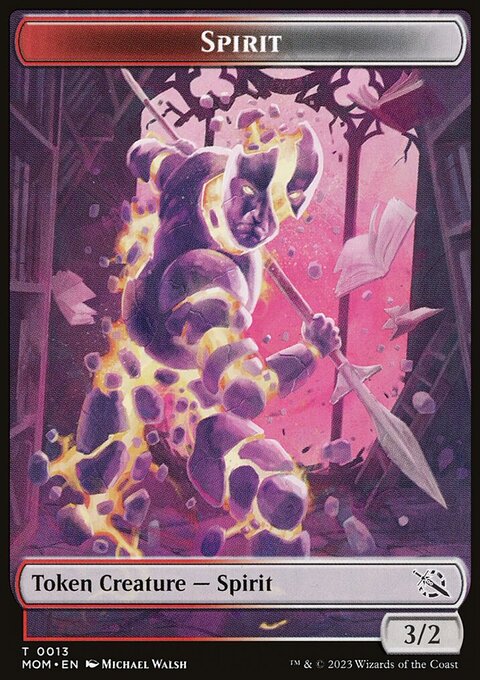 First Mate Ragavan // Spirit (13) Double-Sided Token [March of the Machine Tokens]