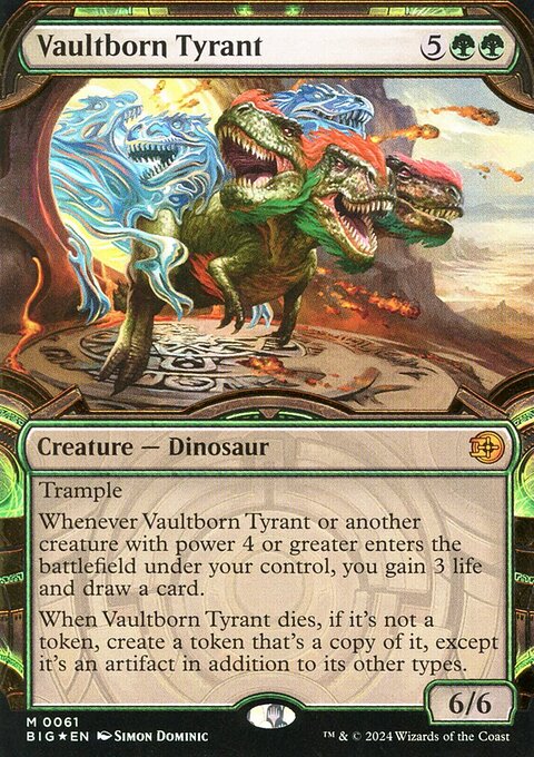 Vaultborn Tyrant (Showcase) (Raised Foil) [Outlaws of Thunder Junction: The Big Score]