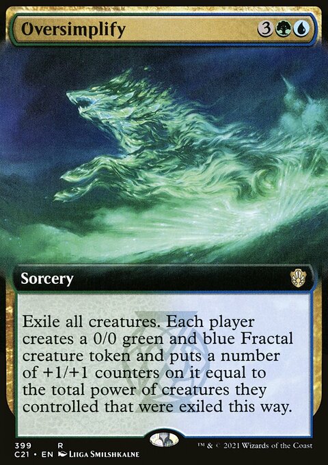 Oversimplify (Extended Art) [Commander 2021]
