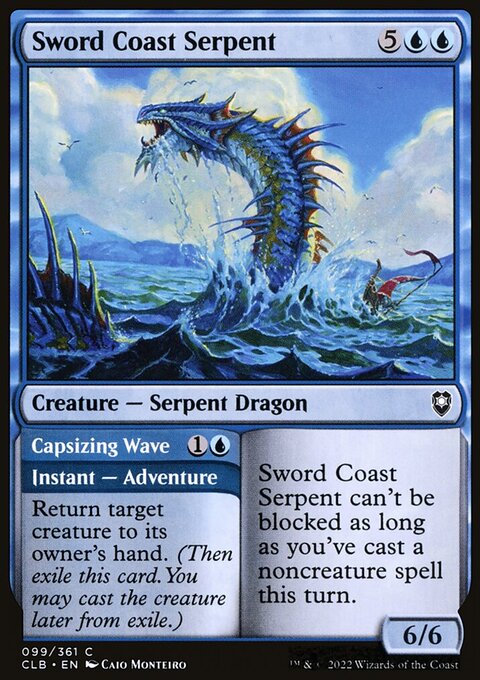 Sword Coast Serpent // Capsizing Wave [Commander Legends: Battle for Baldur's Gate]