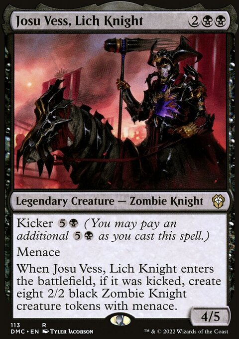 Josu Vess, Lich Knight [Dominaria United Commander]