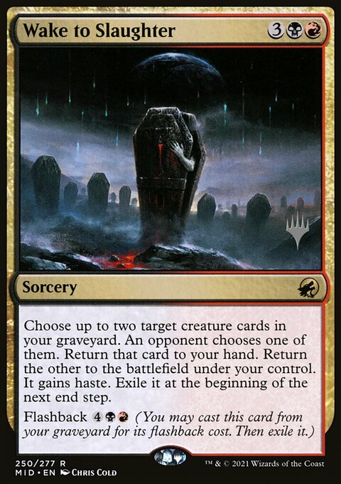 Wake to Slaughter (Promo Pack) [Innistrad: Midnight Hunt Promos]