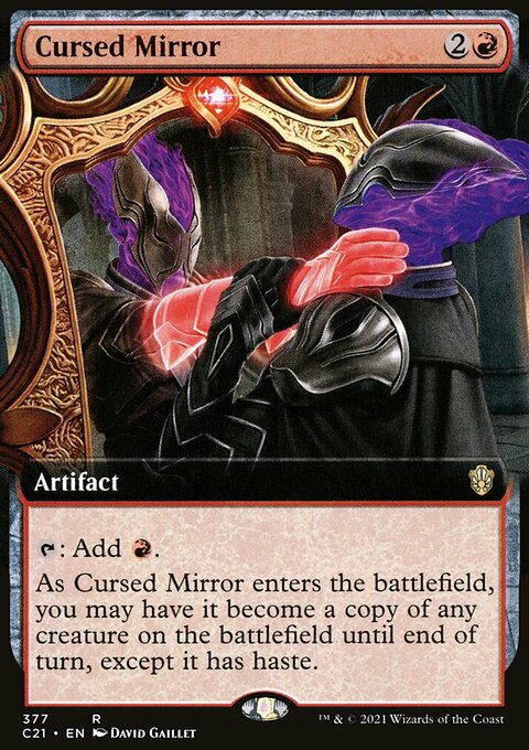 Cursed Mirror (Extended Art) [Commander 2021]