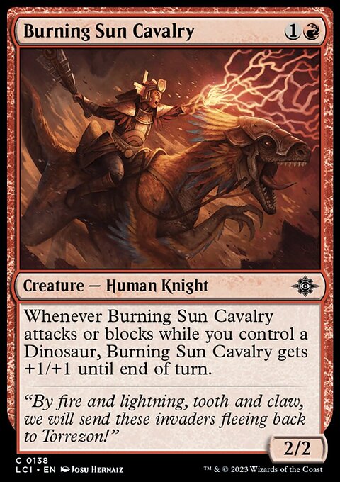 Burning Sun Cavalry [The Lost Caverns of Ixalan]