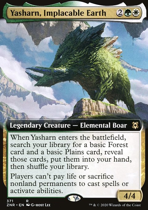 Yasharn, Implacable Earth (Extended Art) [Zendikar Rising]