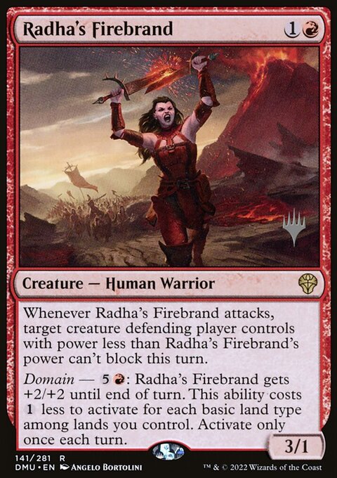Radha's Firebrand (Promo Pack) [Dominaria United Promos]
