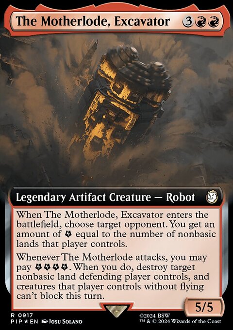 The Motherlode, Excavator (Extended Art) (Surge Foil) [Fallout]