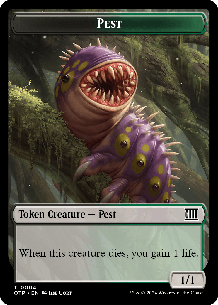 Pest // Plot Double-Sided Token [Outlaws of Thunder Junction Tokens]