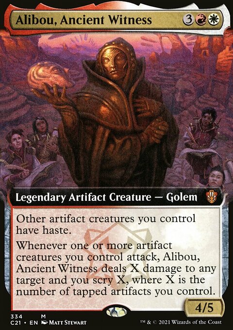 Alibou, Ancient Witness (Extended Art) [Commander 2021]