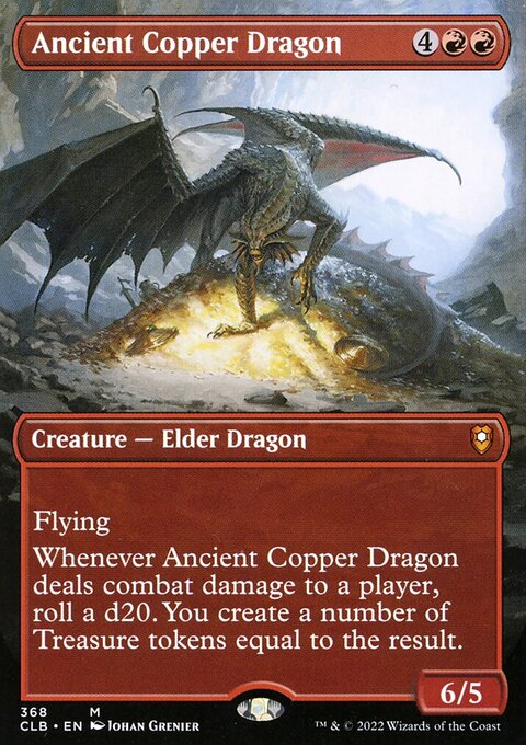 Ancient Copper Dragon (Borderless Alternate Art) [Commander Legends: Battle for Baldur's Gate]