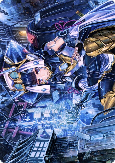 Covert Technician Art Card [Kamigawa: Neon Dynasty Art Series]