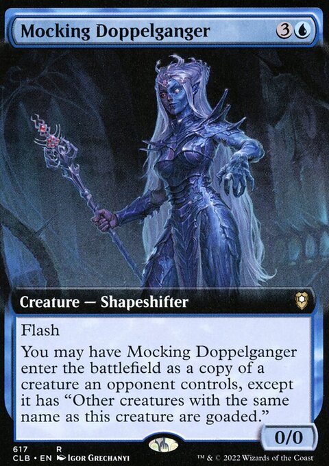 Mocking Doppelganger (Extended Art) [Commander Legends: Battle for Baldur's Gate]
