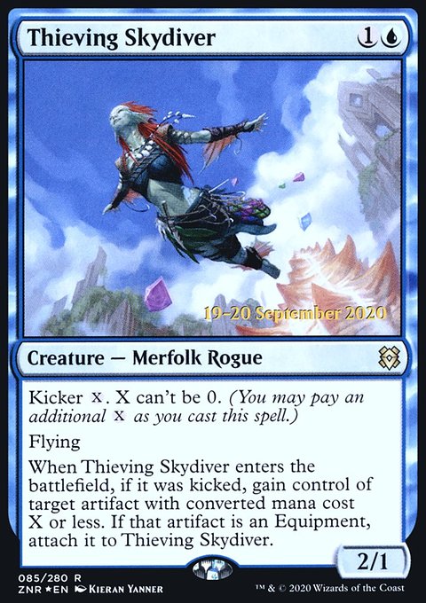 Thieving Skydiver [Zendikar Rising Prerelease Promos]