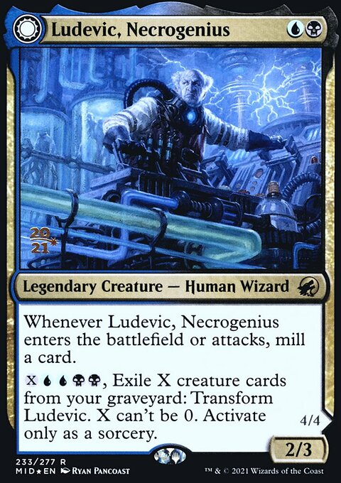 Ludevic, Necrogenius // Olag, Ludevic's Hubris [Innistrad: Midnight Hunt Prerelease Promos]