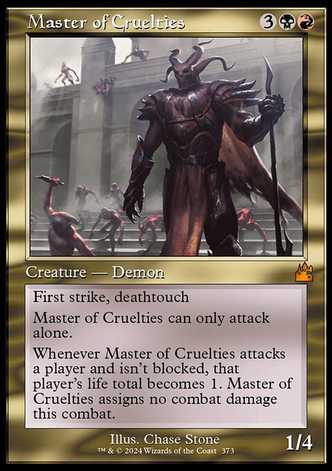 Master of Cruelties (Retro Frame) [Ravnica Remastered]