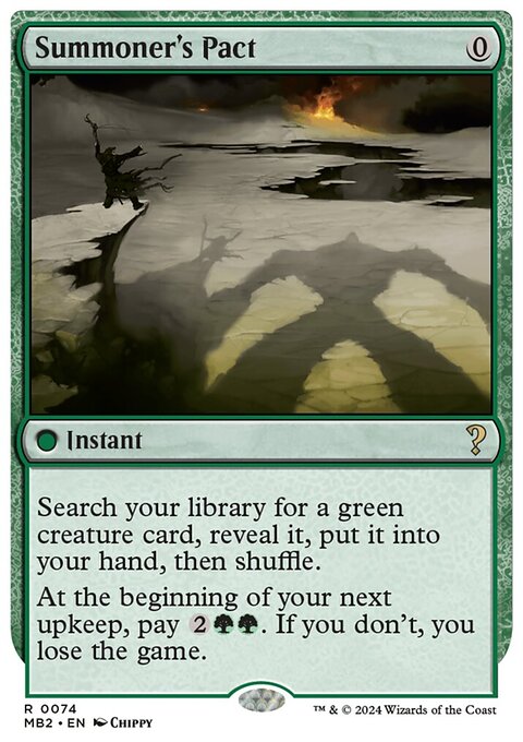 Summoner's Pact (White Border) [Mystery Booster 2]