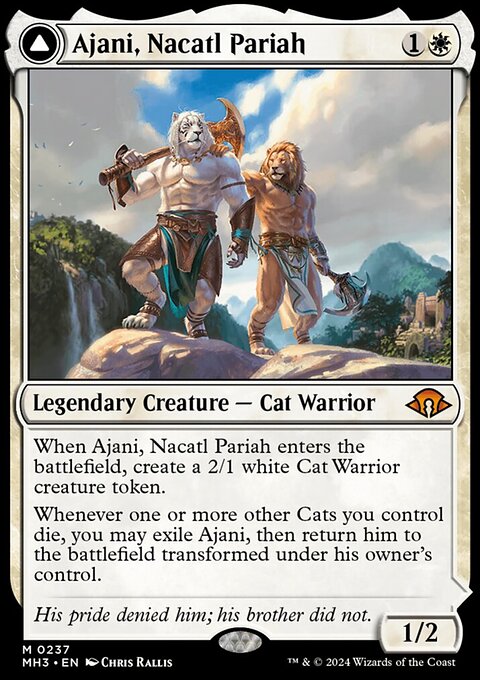 Ajani, Nacatl Pariah // Ajani, Nacatl Avenger [Modern Horizons 3]