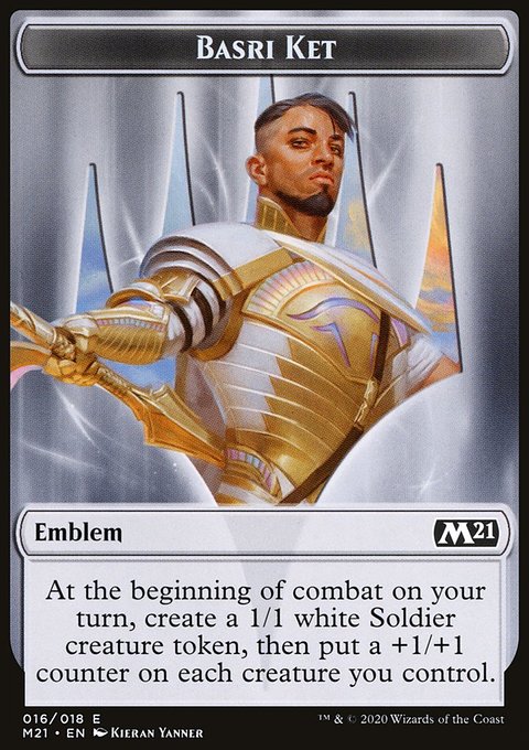 Basri Ket Emblem [Core Set 2021 Tokens]