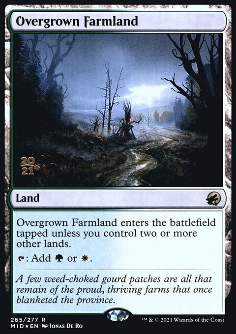 Overgrown Farmland [Innistrad: Midnight Hunt Prerelease Promos]