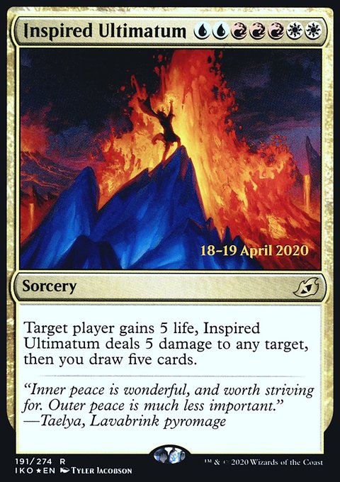 Inspired Ultimatum [Ikoria: Lair of Behemoths Prerelease Promos]