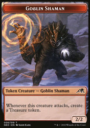 Samurai // Goblin Shaman Double-Sided Token [Kamigawa: Neon Dynasty Tokens]
