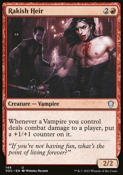 Rakish Heir [Innistrad: Crimson Vow Commander]