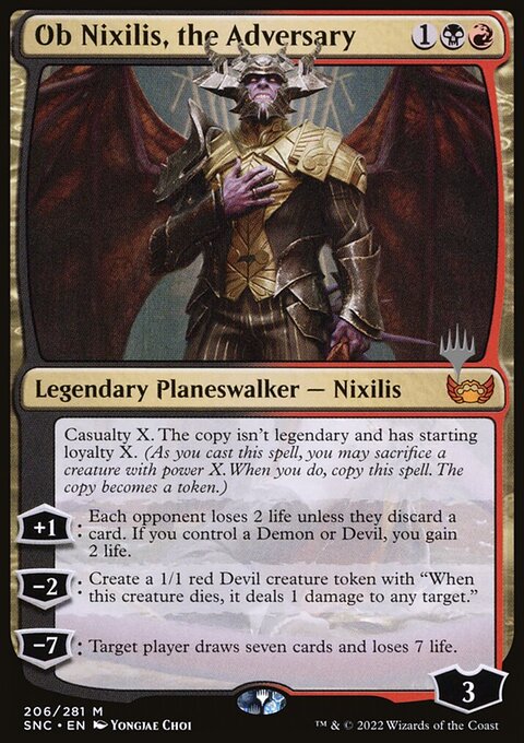 Ob Nixilis, the Adversary (Promo Pack) [Streets of New Capenna Promos]