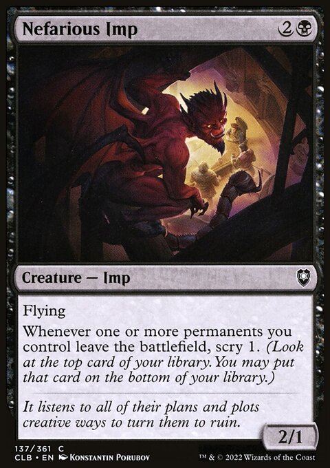 Nefarious Imp [Commander Legends: Battle for Baldur's Gate]