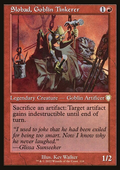 Slobad, Goblin Tinkerer (Retro) [The Brothers' War Commander]