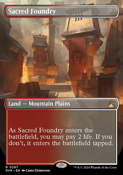 Sacred Foundry (Borderless) [Ravnica Remastered]