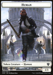 Human Soldier (004) // Zombie Double-Sided Token [Commander 2020 Tokens]
