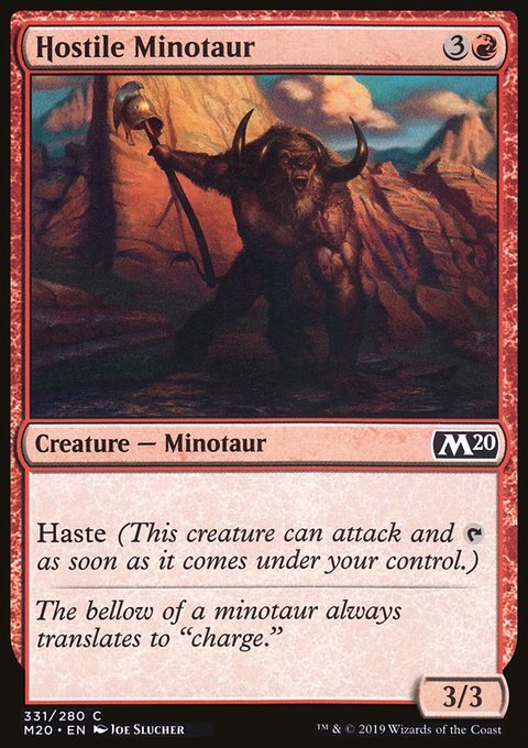 Hostile Minotaur [Core Set 2020]