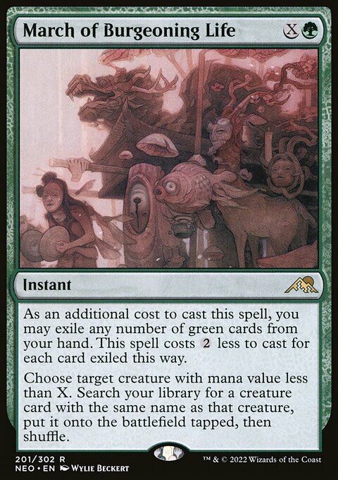 March of Burgeoning Life [Kamigawa: Neon Dynasty]