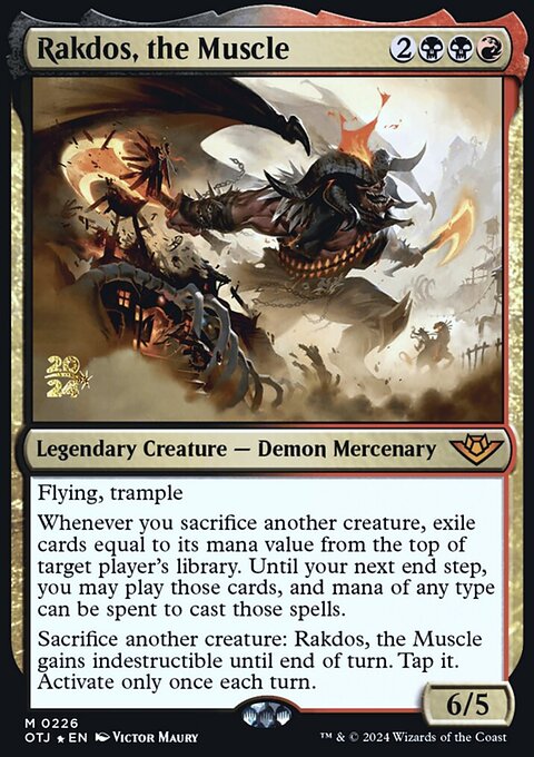Rakdos, the Muscle [Outlaws of Thunder Junction Prerelease Promos]