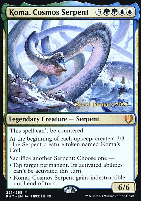 Koma, Cosmos Serpent [Kaldheim Prerelease Promos]