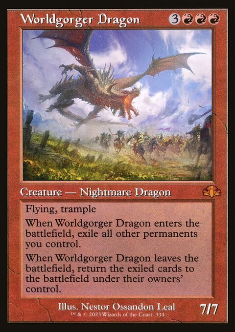 Worldgorger Dragon (Retro) [Dominaria Remastered]