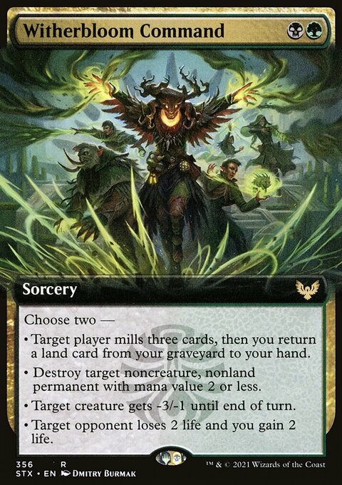 Witherbloom Command (Extended Art) [Strixhaven: School of Mages]