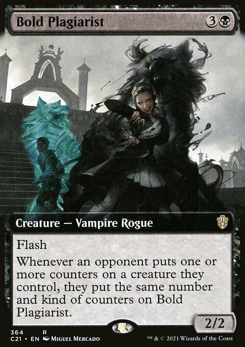 Bold Plagiarist (Extended Art) [Commander 2021]