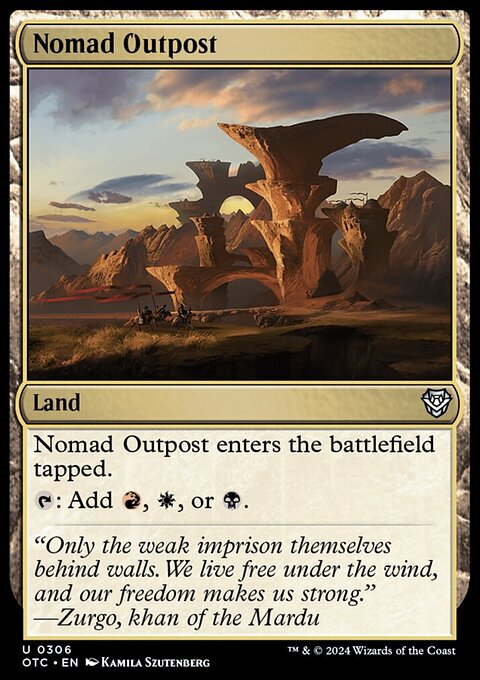 Nomad Outpost [Outlaws of Thunder Junction Commander]