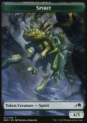 Samurai // Spirit (011) Double-Sided Token [Kamigawa: Neon Dynasty Tokens]