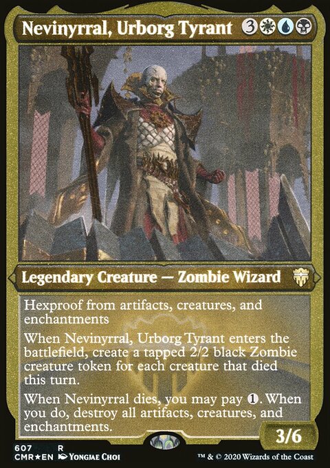 Nevinyrral, Urborg Tyrant (Etched) [Commander Legends]